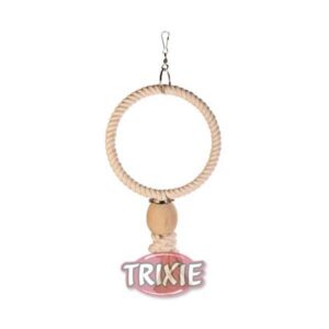 Trixie Baumwollring mit Holzkugel – 19,5 cm