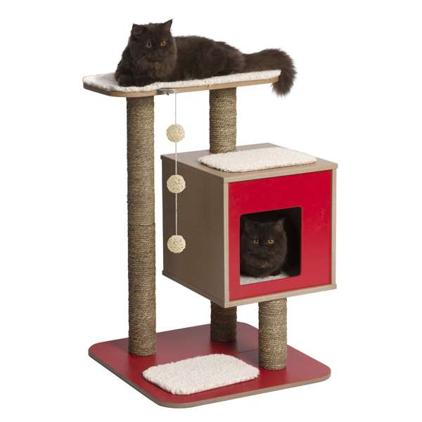 Vesper Kratzbaum V-Base – rot