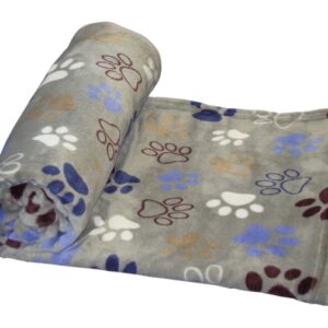 Nobby Fleece-Decke Lissi – hellgrau – 50 x 75 cm