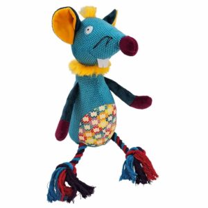 Nobby Plüsch Maus mit Seil – 41cm