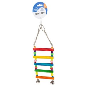 Duvoplus bunte Vogelleiter mit Perlen – 40cm