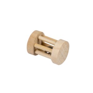 Duvoplus Holzspielrolle mit Glöckchen – 5 x 7cm