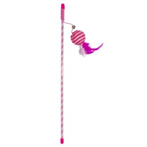 Duvoplus Cat Toy Spielangel Catchy Glitzerball – rosa