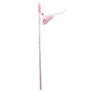 Duvoplus Cat Toy Spielangel Catchy Papiermaus – rosa