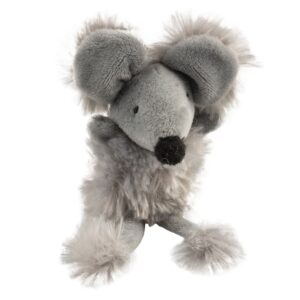 Duvoplus Cat Toy Cushy Maus mit großen Ohren – grau