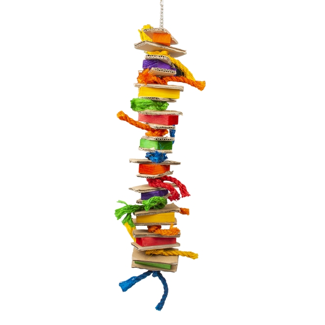 Duvoplus Vogelspielzeug Aufhänger Pappe/Holzklötze 5414365356200 prd webl1.jpg