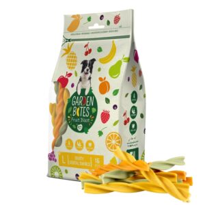 Garden Bites Fruity Dental Swirls – L – 16cm / 15 Stück