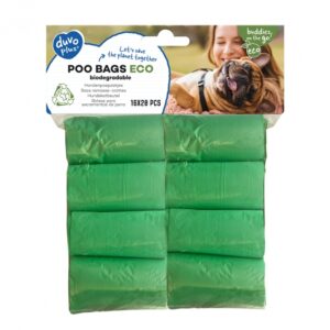 Duvoplus Hundekotbeutel eco – grün – 16 x 20 Stück