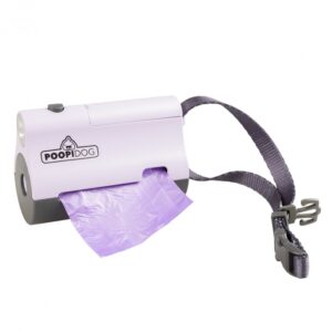 Poopidog Hundekotbeutelspender mit LED – violett