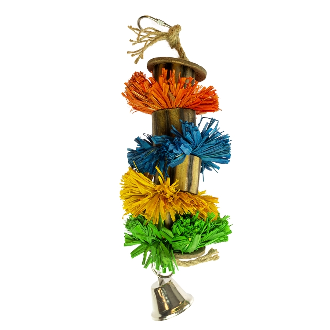 Duvoplus Vogelspielzeug Bastgras-Pompon 5414365384807 prd webl1.jpg