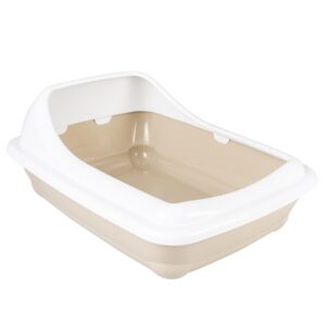 Duvoplus Katzentoilette Birba mit Rand – Mocaccino – L – 56 x 39 x 21,5cm