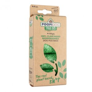 Poopidog Hundekotbeutel true bio – 4 x 15 Stück