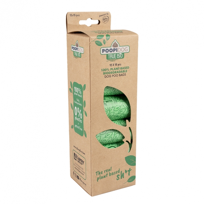 Poopidog Hundekotbeutel true bio – 12 x 15 Stück