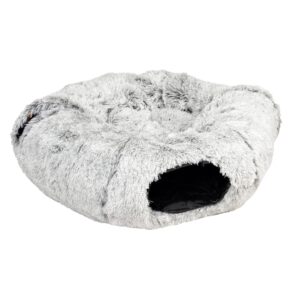Duvoplus Katzentunnel & Donutbett Snug – Hellgrau