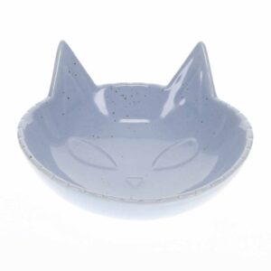 Duvoplus Futternapf Stone Kitty Face – blau