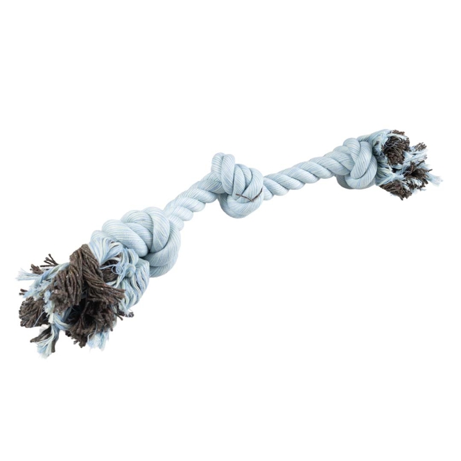 Duvoplus Flossy Seil mit 3 Knoten – blau