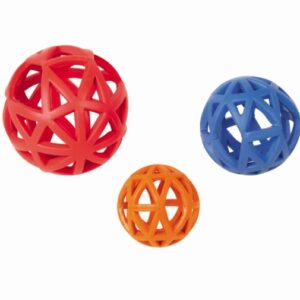 Nobby Vollgummi Gitterball – 9cm