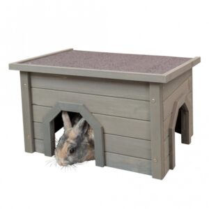 Trixie Natura Kleintierhaus – grau-grün, 50 × 30 × 37 cm