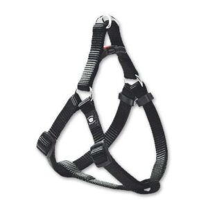 Karlie ASP Step&Go Geschirr – Schwarz – 10 mm, 36-52 cm