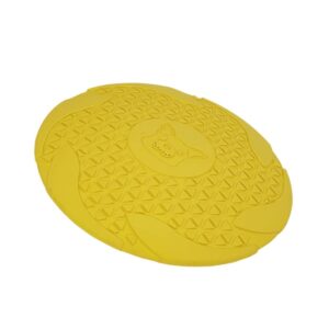 Nobby Vollgummi Frisbee gelb – 18cm