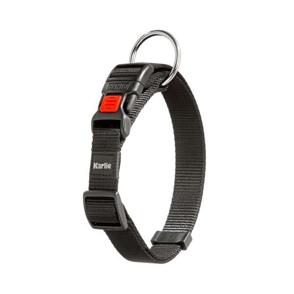 Karlie Art Sportiv Silverplus Halsband - Schwarz - 24 mm / 45-65 cm 64682.jpg