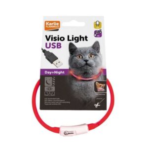 Karlie Visio Light Cat LED-Schlauch mit USB – Rot