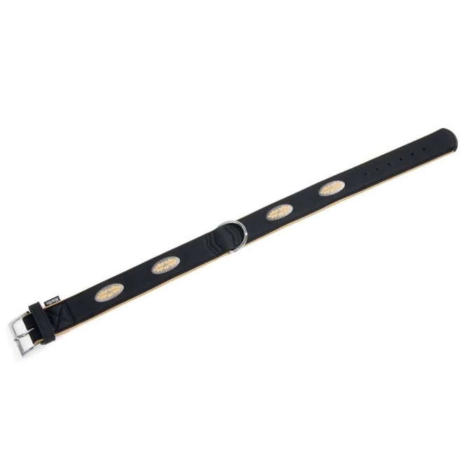 Karlie Art Buffalo Oak Halsband - Schwarz/Beige - 65cm / 40mm 66025 var.jpg