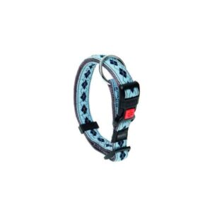 Karlie Art Joy Plus Halsband RHOMBUS – Blau – 30-45cm x 15mm