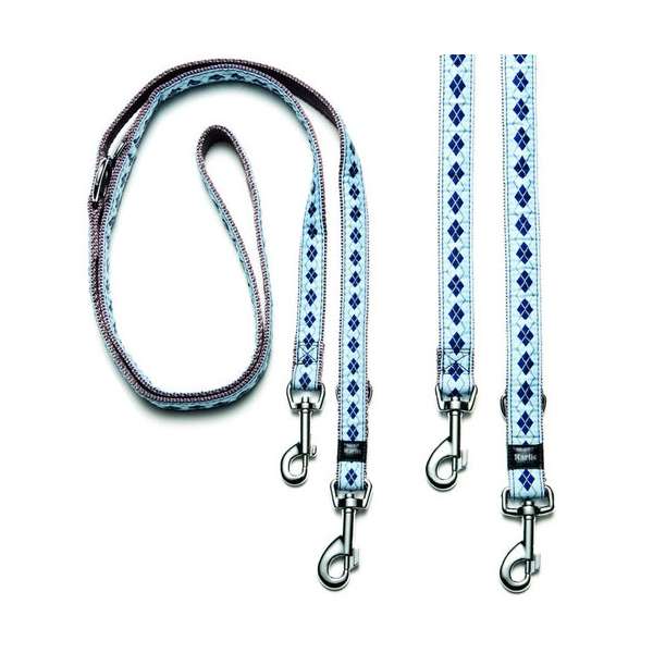 Karlie Art Joy Plus Führleine RHOMBUS - Blau - 200cm x 15mm 69578 var.jpg
