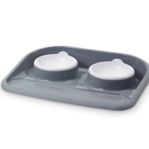 Savic Futterstation Butler grau – 2x 300ml