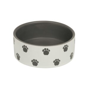 Nobby Keramiknapf Pata – creme/grau – 250 ml / Ø12,0 x 4,5 cm
