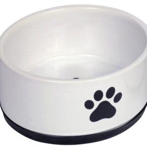 Nobby Keramiknapf Paw – weiß – 1100 ml / Ø 17x 8 cm