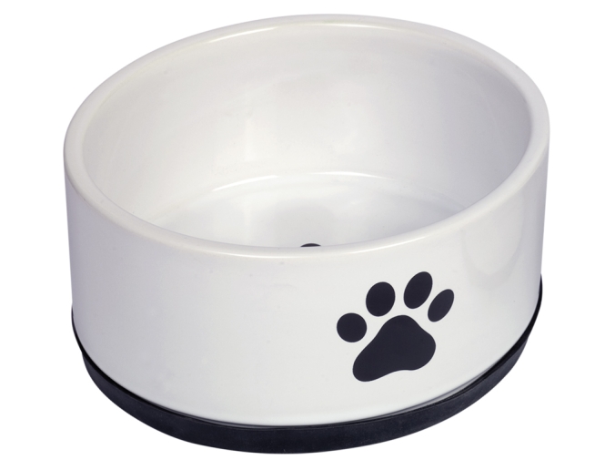 Nobby Keramiknapf Paw - weiß - 1100 ml / Ø 17x 8 cm 73758.jpg