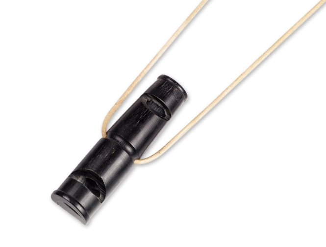 Nobby zweitönige Büffelhornpfeife - 7cm 79361.jpg