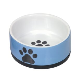Nobby Keramiknapf Paw – blau – 400 ml / Ø 14 x 6,5 cm