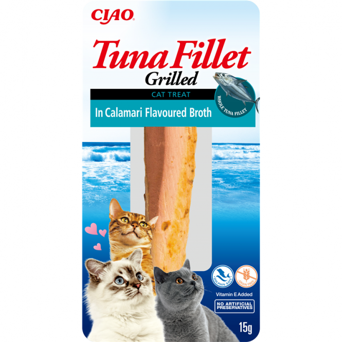 Inaba Cat Thunfischfilet mit Tintenfisch – 15 g