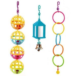 Karlie Spiel-Set für Vögel – Ballkette, Laterne, Ringkette
