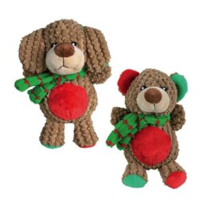 Trixie Xmas Plüschbär / Plüschhund – 14 cm