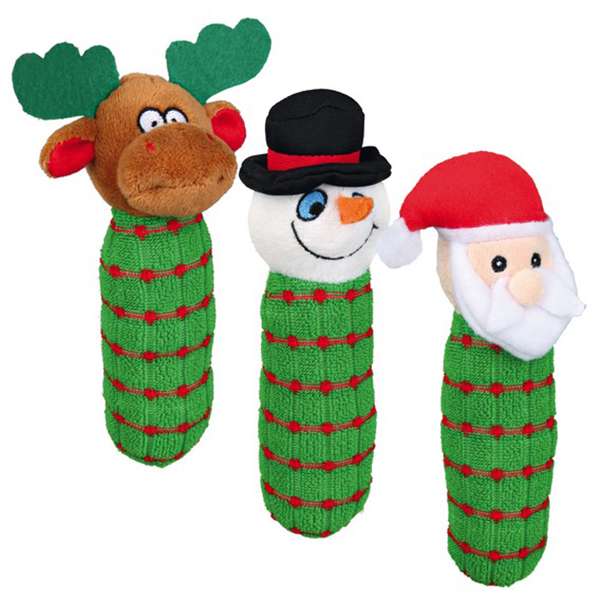 Trixie Weihnachtsspielzeug 92439 trixie sortiment weihnachtsmann rentier schneemann.jpg