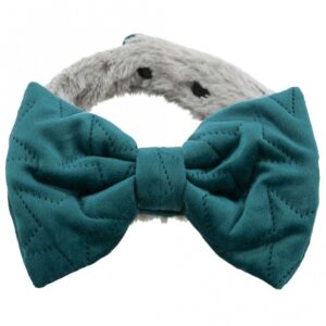 Trixie Halsband Estelle mit Schleife – grün – S–M: 30–45 cm/40 mm