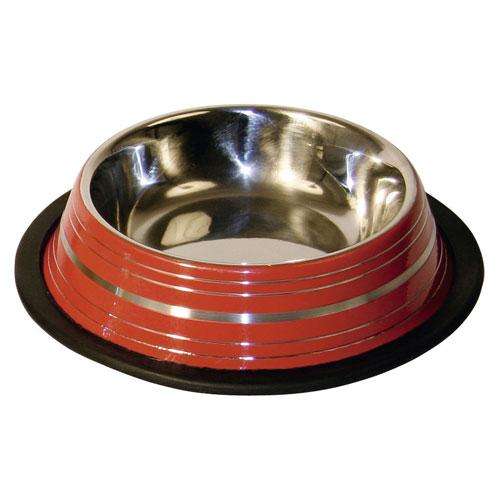 Kerbl Edelstahlnapf gestreift 450ml - Rot ak82295rot z1.jpg
