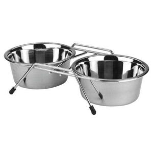 Kerbl Doppelnapfständer – 2 x 1.800ml