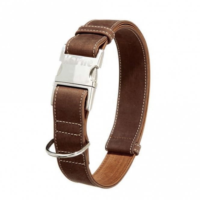 Karlie Buffalo Ultra Halsband - Braun/Hellbraun - 25 mm / 45-65 cm buffaloultrabraun1.jpg