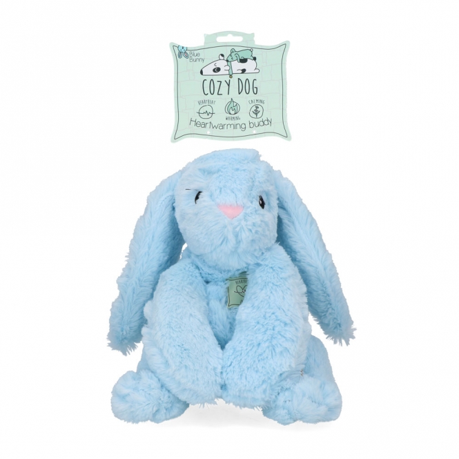 Cozy Dog Bunny mit Herzschlag und Wärmekissen – Blau