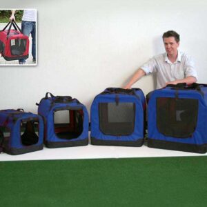 Pet-Star Transporthütte CARRY BOX, 50 cm – Dunkelblau