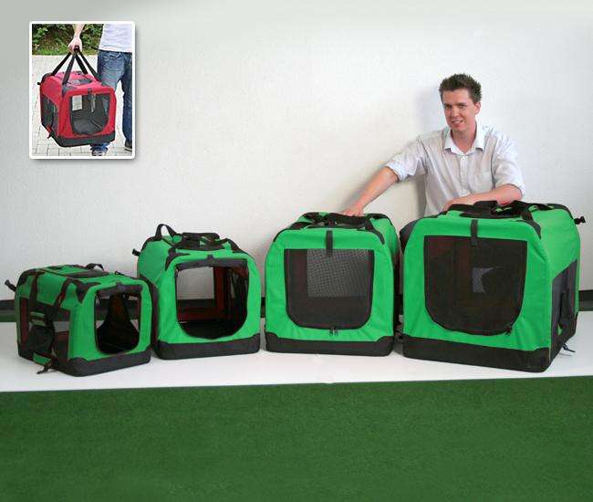 Pet-Star Transporthütte CARRY BOX, 50 cm - Grün carrybox main gruen z1.jpg