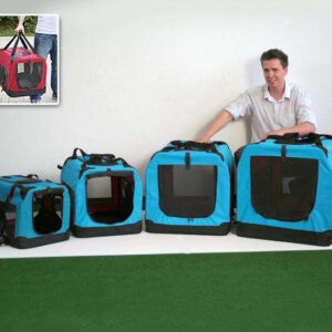 Pet-Star Transporthütte CARRY BOX, 80 cm – Hellblau