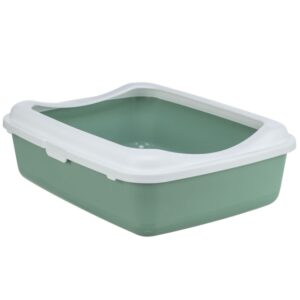 Trixie Katzentoilette Classic mit Rand – salbei/weiß
