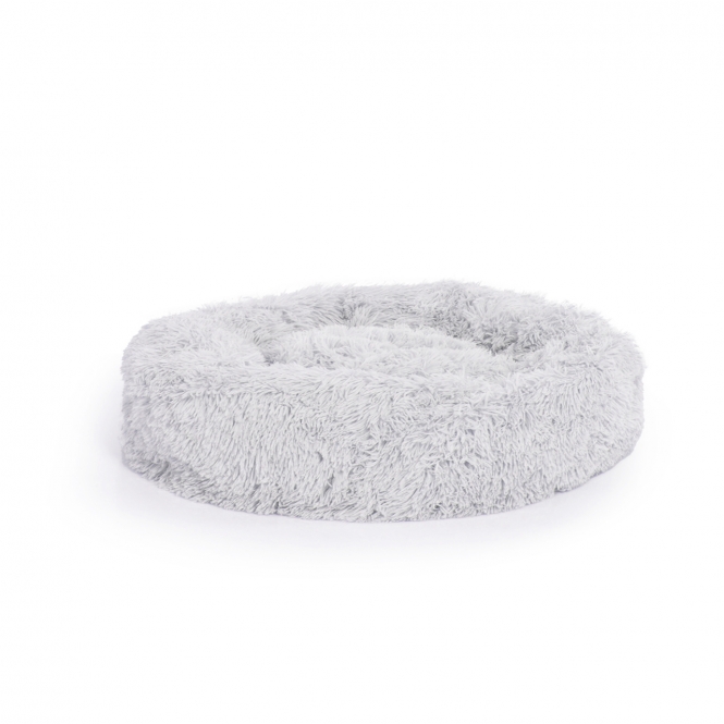 Plüschbett Ceddie - hellgrau - 60 x 60 x 30 cm d40540 hundebett ceddie flauschiges hundekoerbchen rund hellgrau ca 50 cm 11 1.jpg