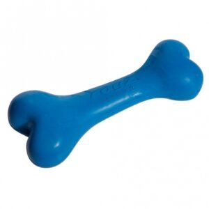 ROGZ DA BONE Knochen, 9,5 cm – befüllbar – blau